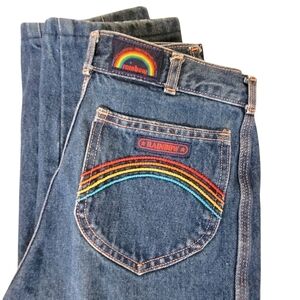 Vintage 1970s Rainbow Jeans